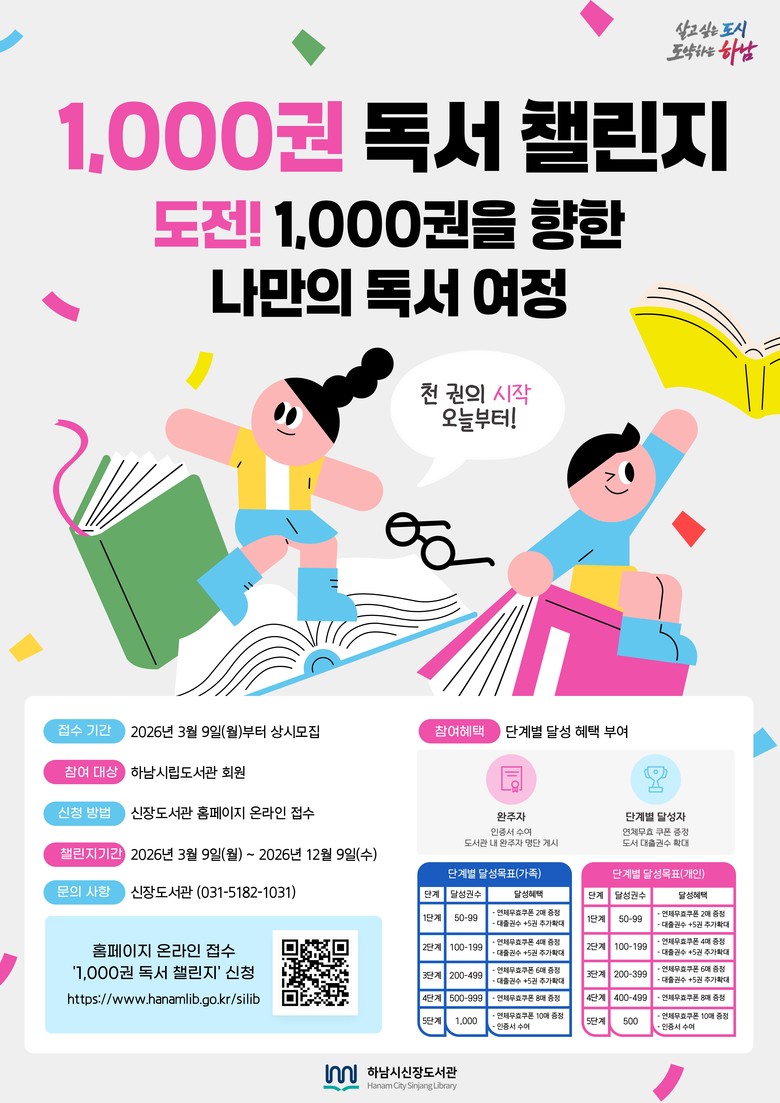책 읽는 도시 하남, ‘1,000권 ...